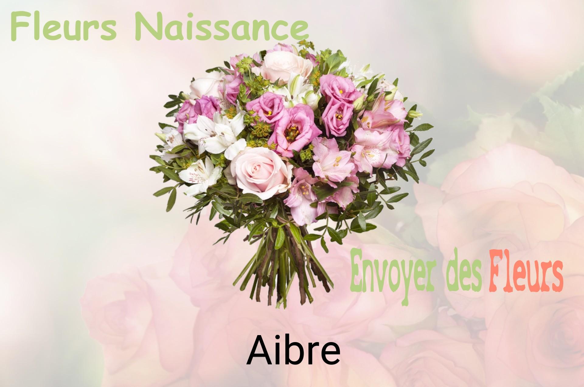 Bouquet de fleurs de naissance livré à Aibre